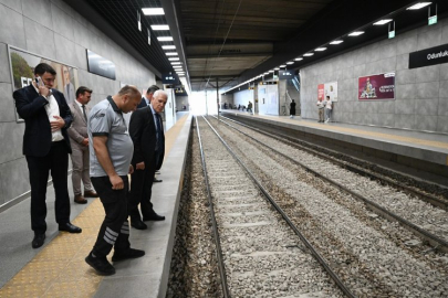 Bursa'da seferlerin normale döndüğü Odunluk İstasyonu’na ziyaret